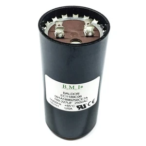 Condensador de arranque Baldor EC1189C06SP (electrolítico), 189-227uF, 250VAC 50-60Hz - Imagen 1 de 9