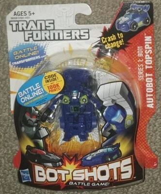 Transformers Bot Shots Autobot Topspin sealed mosc unopened Series 1 B011 new - Image 1 of 2