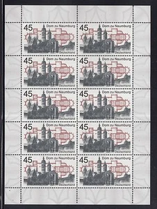 Germany 2016 **/MNH Cathedral to Naumburg   Sheet 10 MNH Stamps - Picture 1 of 1