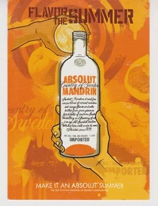 Absolut Mandrin 2004 unbenutzte Werbe Postkarte - Bild 1 von 2
