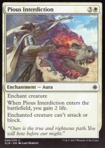 2X PIOUS INTERDICTION 026/279 IXALAN MTG MAGIC CASI NUEVO X2 - Imagen 1 de 1