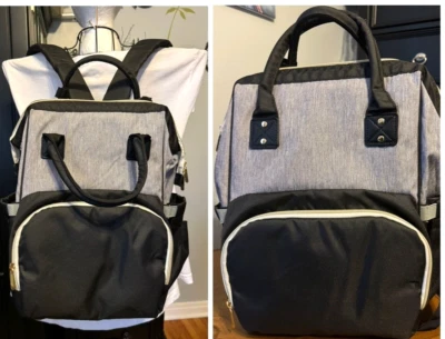 Multi Bolsillo - Sin Nombre MOCHILA BOLSA DE PAÑALES - con Bolsillos para Botella Aislados - Nuevo sin Etiquetas Foto 1 de 4