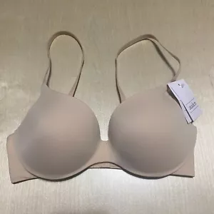 Auden Gr. 32B Damen Essential Comfort Bügel T-Shirt BH Spitze Einfarbig Beige - Bild 1 von 9