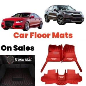 Custom For Nissan All Series 1998-2024 Car Floor Mats Auto Front & Rear Carpets - Imagen 1 de 36