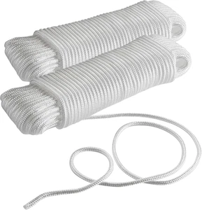 Cuerda de nailon trenzada trenzada de 3/16 pulgadas X 100 pies cuerda de amarre multiusos sólida B - Imagen 1 de 8