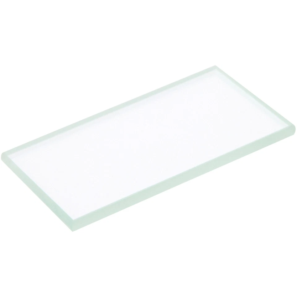 Vidrio transparente Plymor rectangular de 1" x 2", 3 mm de grosor sin biselar Foto 1 de 1