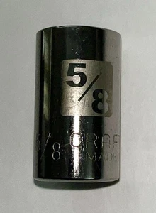Vintage Craftsman 5/8in Socket, 12 Point, 1/2-Inch Drive, 34043 - Picture 1 of 22