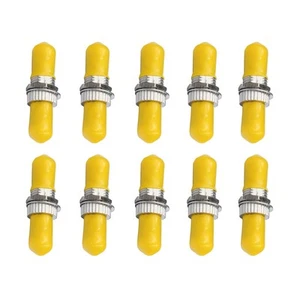 10 Pack Fiber Optic Adaptor ST to ST Singlemode Single Cable Connector Coupler A - Photo 1/5