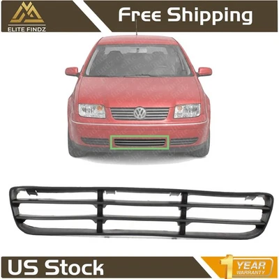NEW Front Bumper Grille Center For 1999-2005 Volkswagen Jetta Foto 1 de 4