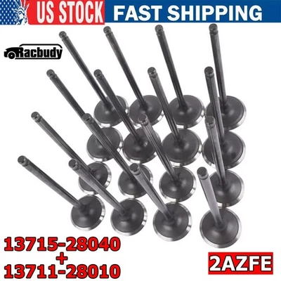 NEW Engine Intake Valves & Exhaust Valves Kit 2AZ-FE For Toyota RAV4 Scion tC xB Foto 1 de 4