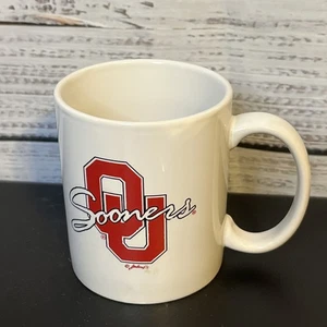 Vintage OU Oklahoma Sooners Kaffeebecher weiß Keramik Jenkins - Bild 1 von 12