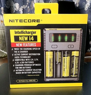 Nitecore i4 Intellicharger Rechargeable Battery Charger Li-ion/NiMH - New - Image 1 of 4