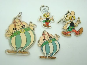 Asterix - Obelix - Set Of Badge/Magnet/Holder Keys - Antique - Picture 1 of 2