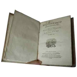 Antique 1788 Vellum Book Diccionario Apostolico Tomo VI - Bild 1 von 9