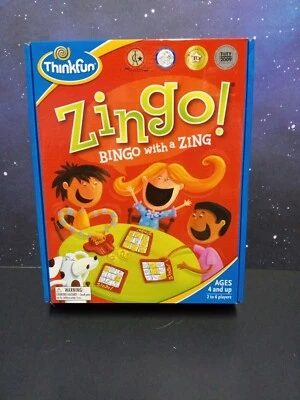 New Zingo Bingo with a Zing Open Box 100% Complete Thinkfun - Image 1 of 4