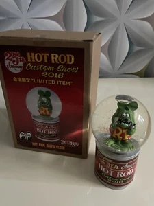 2016 RAT FINK Snow Globe 25th Yokohama Hot Rod Custom Show Limited - Picture 1 of 4