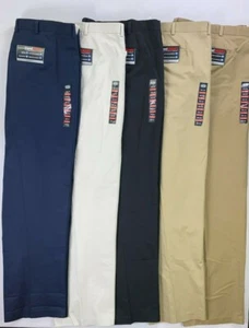 Men's Roundtree & Yorke Travelsmart Classic Fit Big Tall Man FLAT Front Pants - Picture 1 of 9