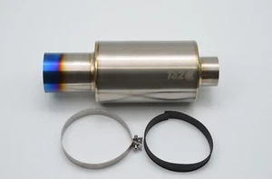 1320 Titanium Universal N1 TI Mufflers Exhaust Tip 3.5 inch inlet 4 inch outlet - Picture 1 of 13