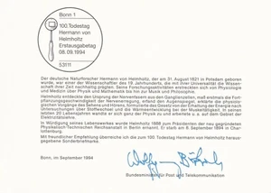 100 Todestag Hermann von Helmholtz - Bild 1 von 2