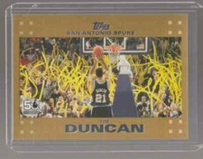 2007-08 Topps Tim Duncan Gold #d /2007 San Antonio Spurs #21