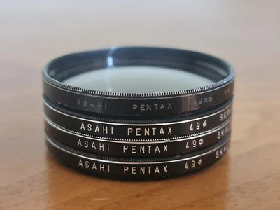Bundle of 4x Asahi Pentax 49mm Skylight + UV Filters - M2391 - Image 1 of 3