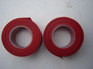 GEM EMBOSSED NON ADHESIVE TAPE FOR HANDLEBARS - RED - NOS - Picture 1 of 2