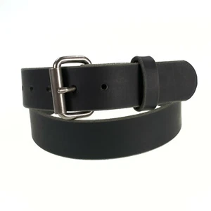 Men's Genuine Buffalo Leather Belt, 1 1/2" width, Handmade in the USA, By Amish - Picture 1 of 37