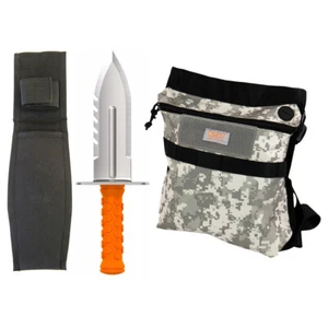 Quest Diamond Digger Tool Left Side Serrated Blade & Camo Pouch - Bild 1 von 3