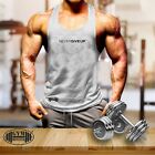 Never Give Up Vest Gym Clothing Bodybuilding Training Workout MMA Men Tank Top
