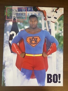 Vintage BECKETT FOOTBALL CARD MONTHLY MAGAZINE January 1991 #10 Bo Jackson