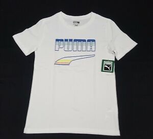PUMA Boys Short Sleeve 100% Cotton Tops, Shirts & T-Shirts for 