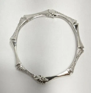 Noir Cherry Pave Bangle Bracelet Women's New - Picture 1 of 3
