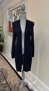 Eileen Fisher Open Knit Cardigan/Jacket sz L -Navy- NWT - Picture 1 of 4