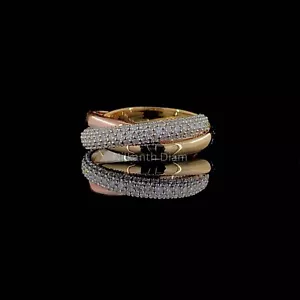 14K Gold Wedding 6.5 US 1.50Ct Round Lab Grown Diamond Engagement Women Ring - Picture 1 of 3