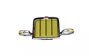 1/64 DCP PARTS CHROME PETERBILT 389 GRILL W/ YELLOW SCREEN - Picture 1 of 3