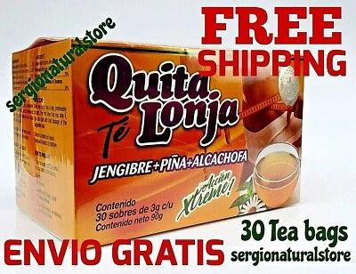 Te Quita Lonja Tea Jegibre + Piña 30 Bags Accion Xtreme! Free Shipping - Image 1 of 4