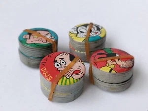 Menko Card 48pc Vintage Japanese Lots Wax Coated Set Traditional Game Japan Rare - Bild 1 von 11