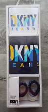 DKNY JEANS 3 PCE Set Body Suit -Bib -Socks Size 0-3 Month