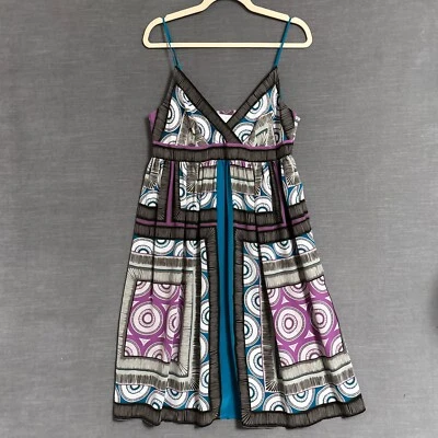 Vestido sin Mangas De Colección 14 Rosa Marrón Seda Años 90 y2k Babydoll Boho Hippie Festival Grunge Foto 1 de 4