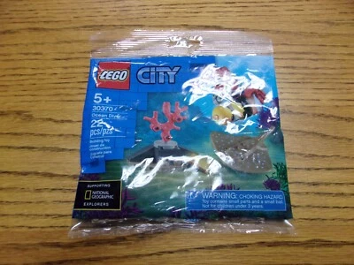 IN HAND New/Fac 2020 Lego City 30370 Ocean Diver Polybag Set - Image 1 of 2