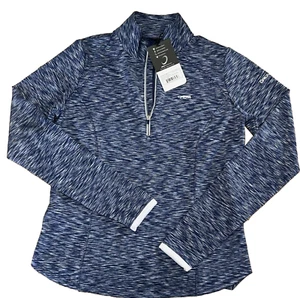 Zero Restriction Women's Zip Mock  1/4 Zip Golf Pullover Cloud Blue NWT - Picture 1 of 9