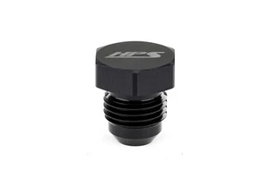 HPS -6 AN Fitting Flare Thread Plug Male 37 Degree Flare Aluminum Black, AN806-6 - Picture 1 of 4