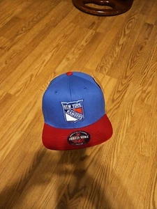 American Needle New York Rangers NHL 400 Series Blue Hockey Snapback - Picture 1 of 5