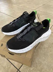Nike Crater Impact Shoes Black Iron Gray White Green DB2477-001 Men Sz 11.5 NEW - Picture 1 of 5
