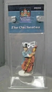 LEMAX CHRISTMAS SNOW VILLAGE ACCESSORY CAROLE TOWNE FIGURE ORCHESTRA BASS  - Picture 1 of 2