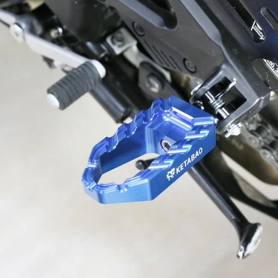 Blue BUZZ Front Wide Foot Pegs For Yamaha YZF R1 R1M 15-18 19 20 21 22 23 24 - Image 1 of 4