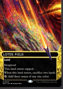 Miras estelares Lotus Field BORDERLESS MTG Edge of Eternities casi nuevas/m #23 - Imagen 1 de 2