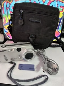 Cámara digital Sony Cybershot DSC-P52 3,2 MP plateada tarjeta 128 MB + USB Cbl + estuche/funciona - Imagen 1 de 16