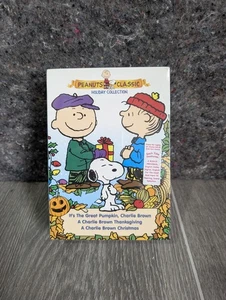 Peanuts Classic Holiday Collection 3 DVD Box Set Snoopy Charlie Brown NEW Sealed - Foto 1 di 4