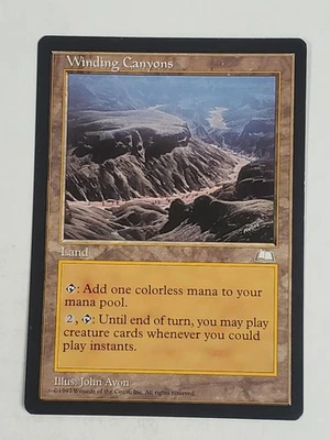 MTG Winding Canyons (Weatherlight/Land/R) - BGM - Image 1 of 4